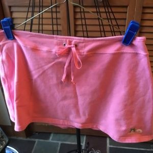 MINI SKIRT13" HOT PINK TIE FRONT SURF LOGO Size LG